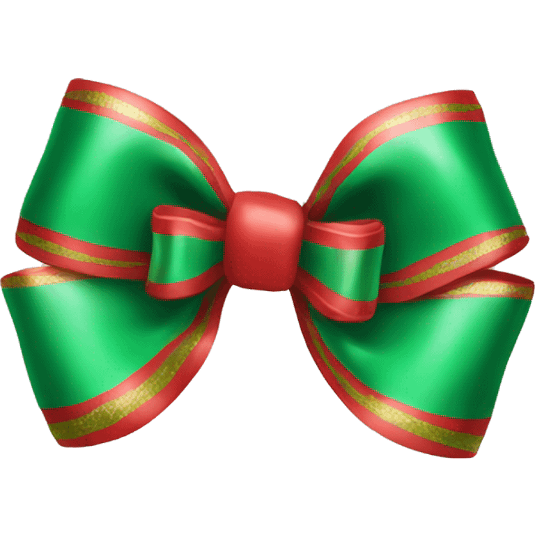 Christmas bow emoji