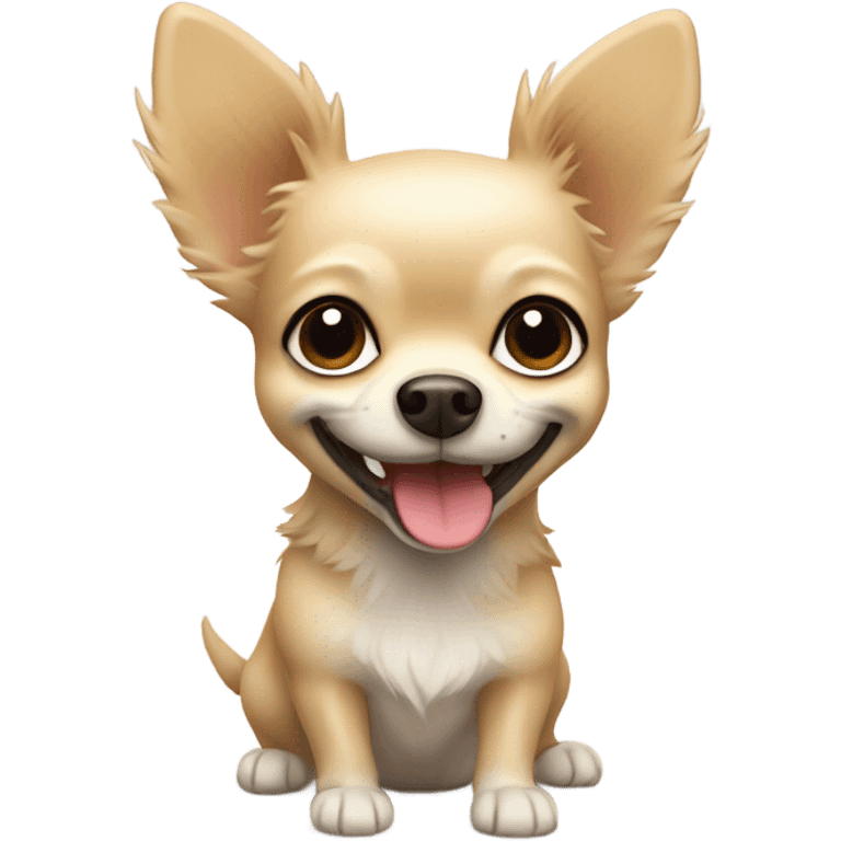 Chihuahua beige furry smile emoji