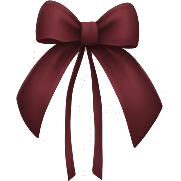 Dark red bow  emoji