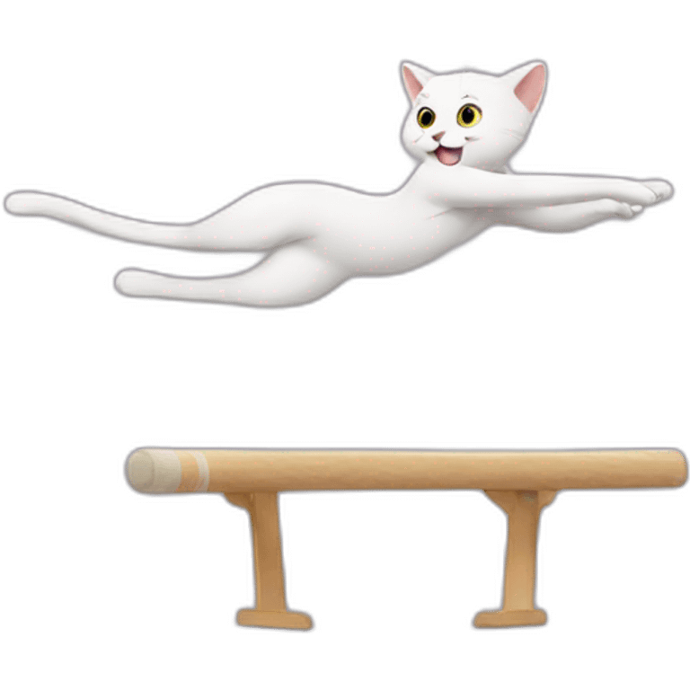 Cat doing gymnastics  emoji