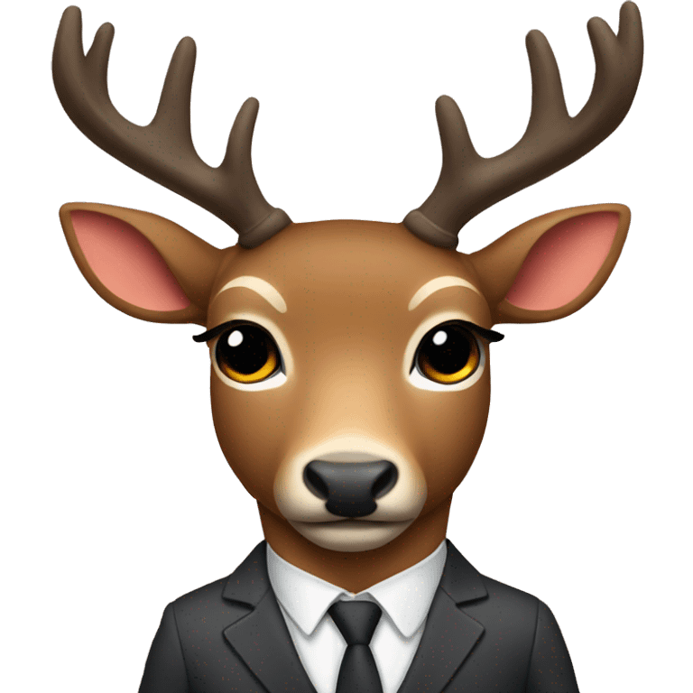 deer in suit emoji