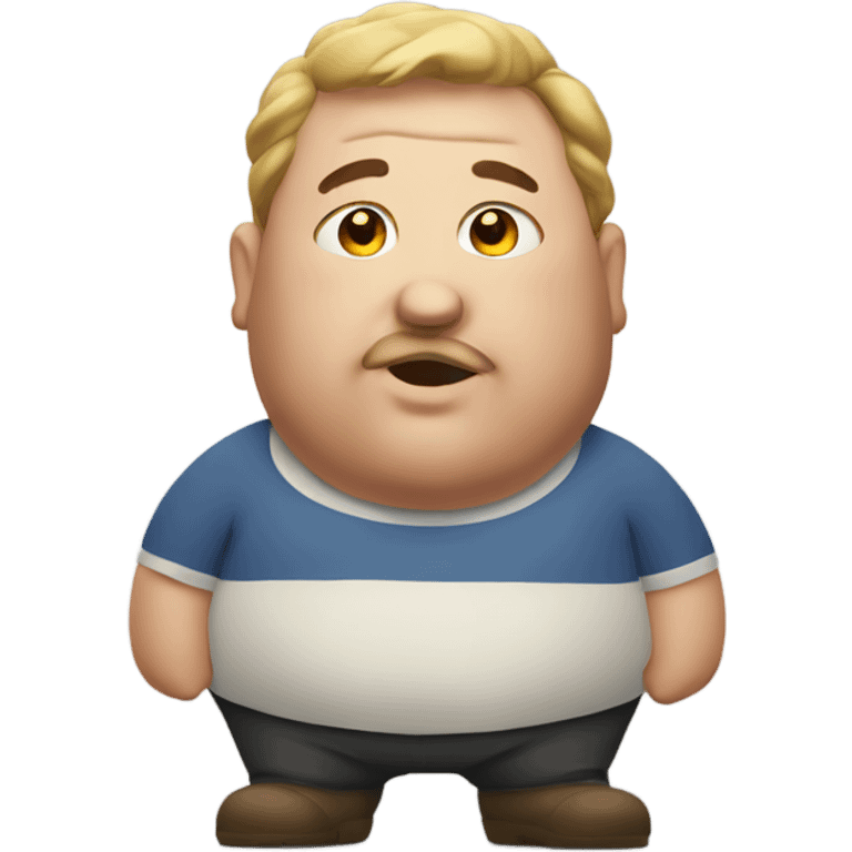 A fat guy emoji