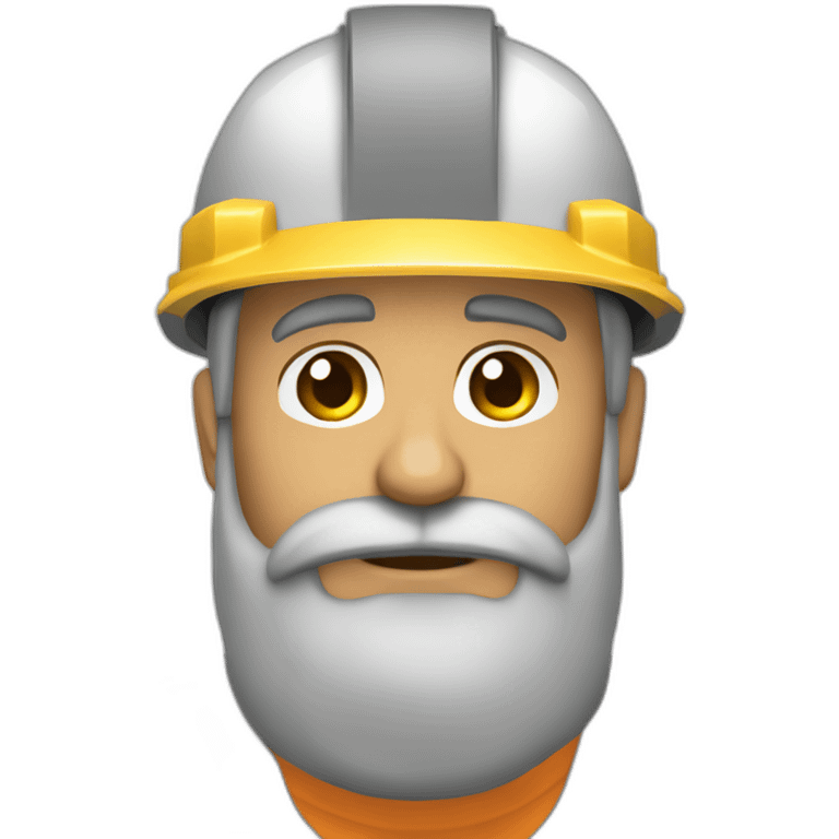 Trabalhador da Construção Cívil loiro c barba emoji