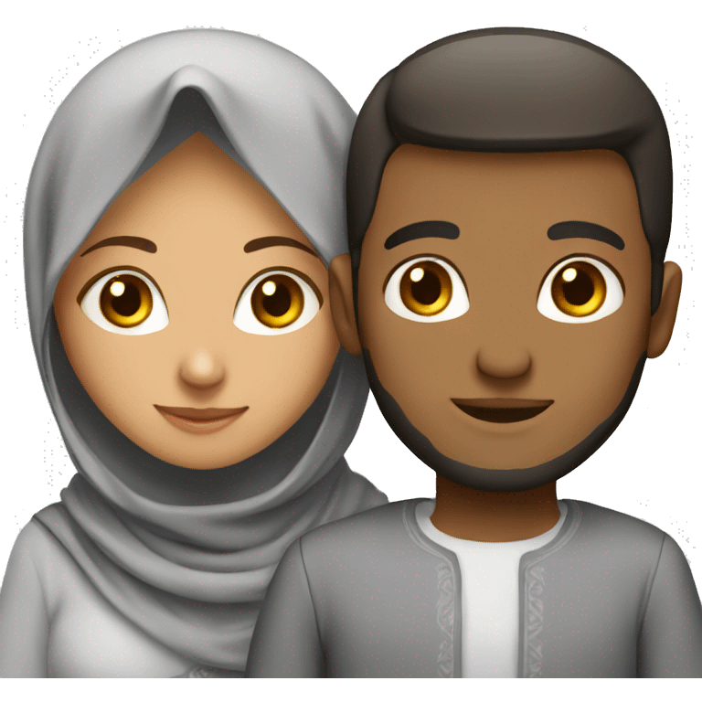 young muslim couple emoji