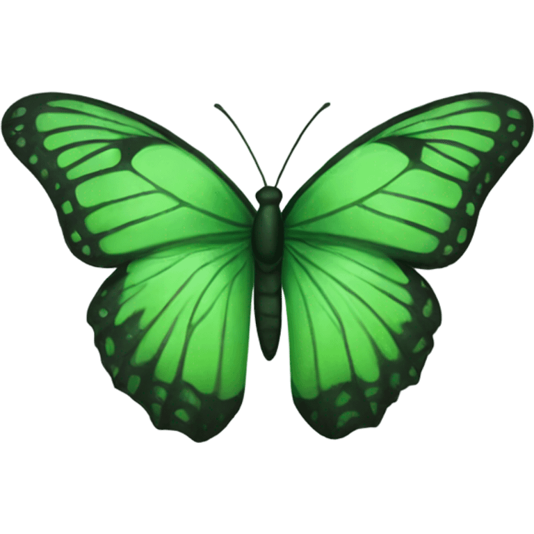 Green butterfly emoji