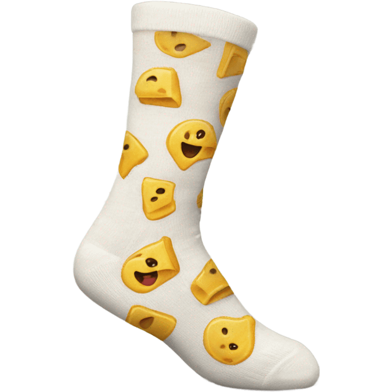 Cheesy socks  emoji