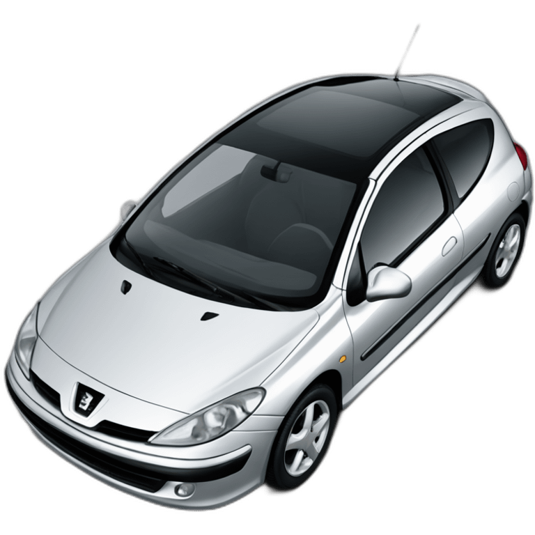 Peugeot 307 3 portes grise emoji