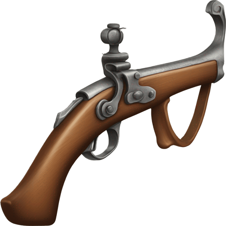 old long rifle front view isolated emoji