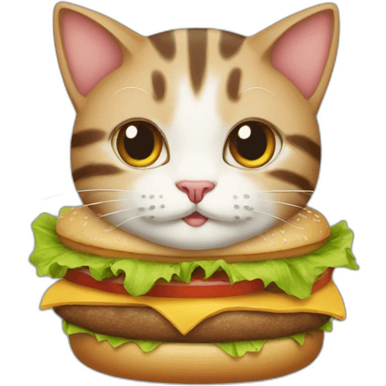 burger cat emoji