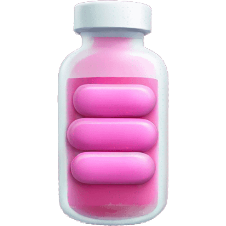 Pharmacy pink pill bottle  emoji