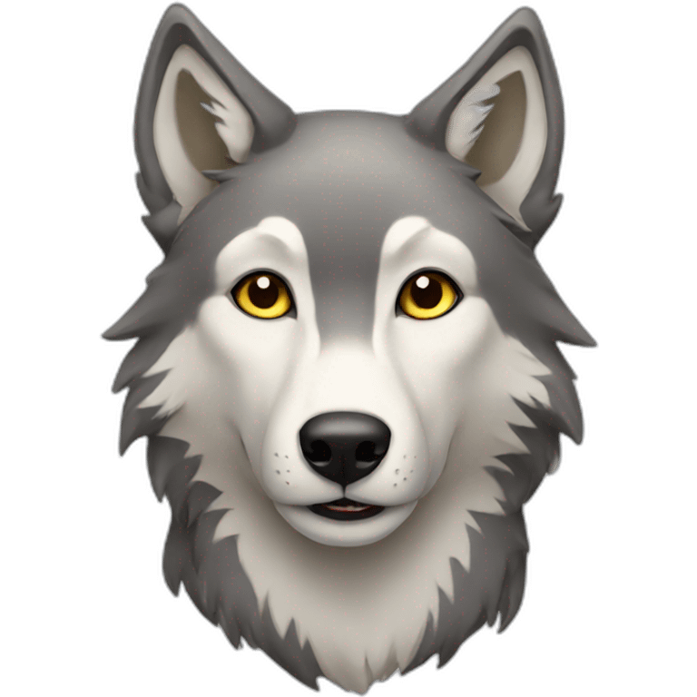 Female wolf  emoji