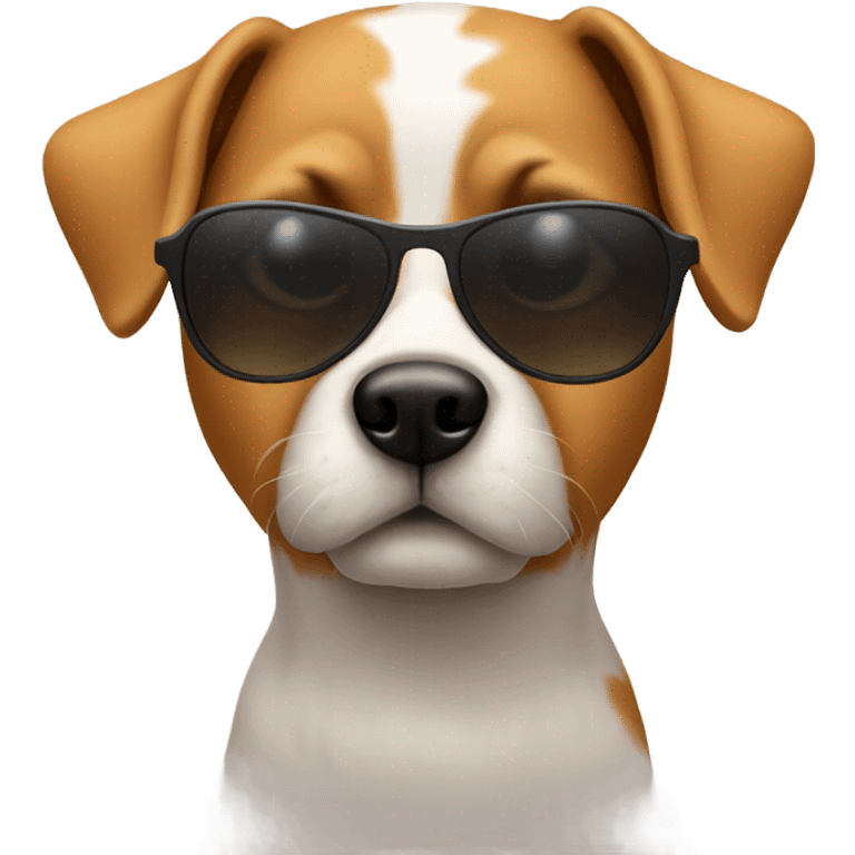 Dog with sunglasses  emoji