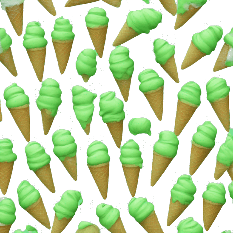 Green Ice cream  emoji