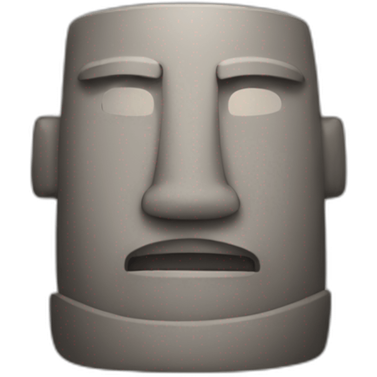 A moai smile  emoji