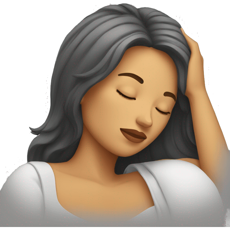 Woman sleeping emoji