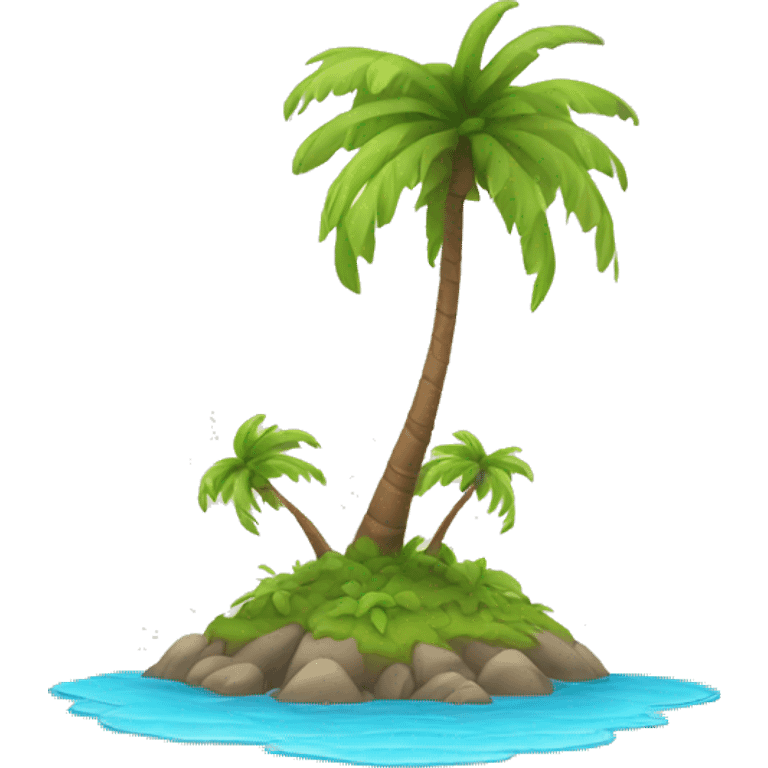 palm on an island emoji