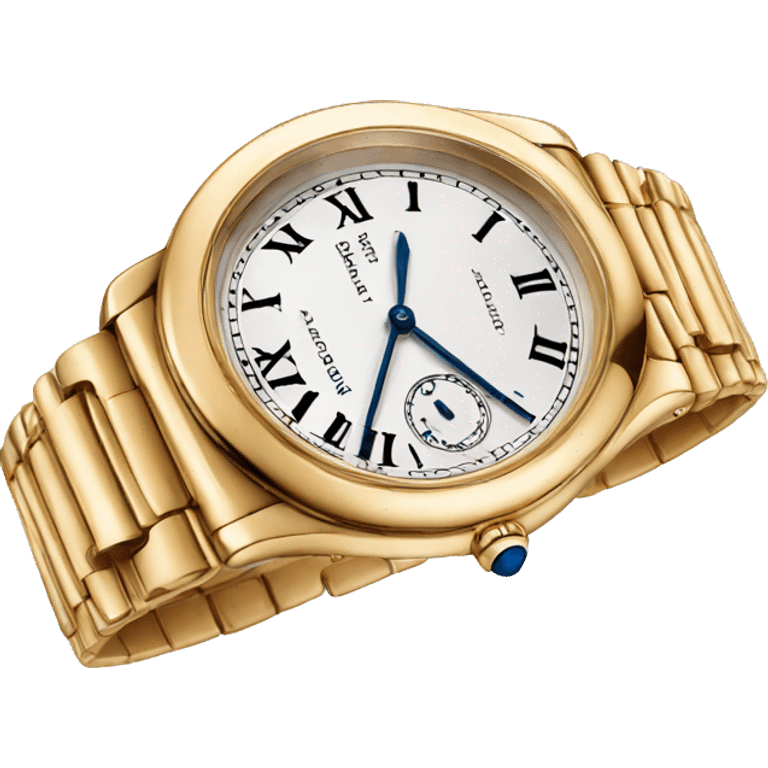 Cartier gold Watch  emoji