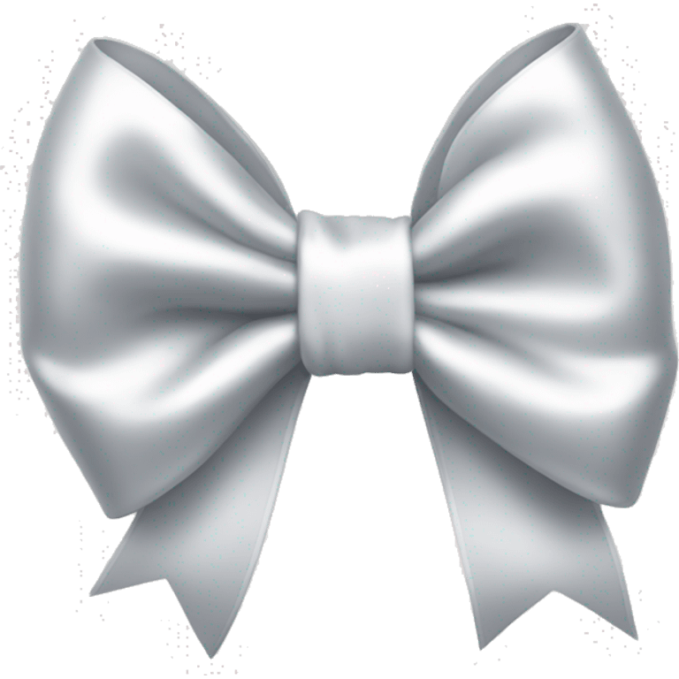 white satin bow emoji