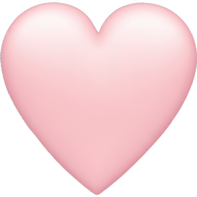 A pastel pink heart emoji