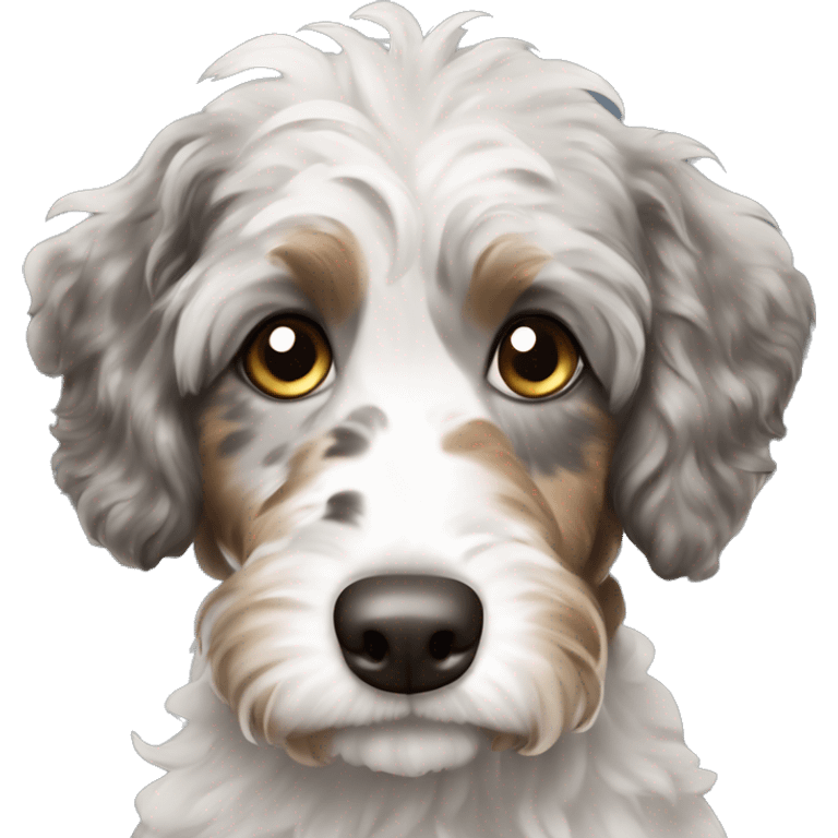 Merle Aussiedoodle emoji