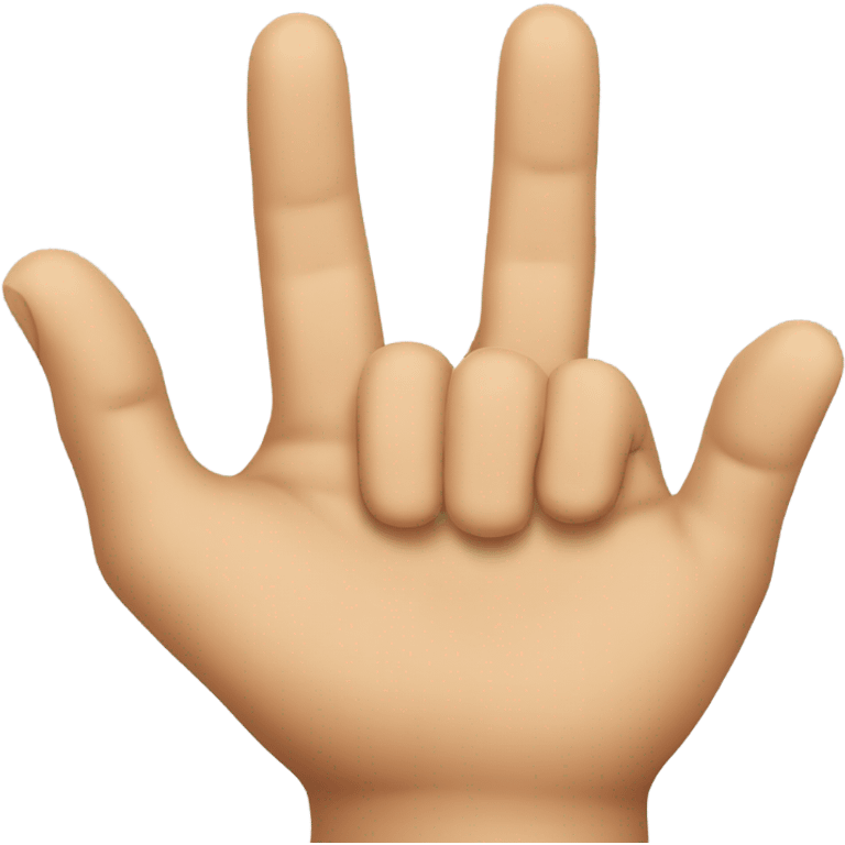 Hand showing by fingers letters “d” and “b” emoji