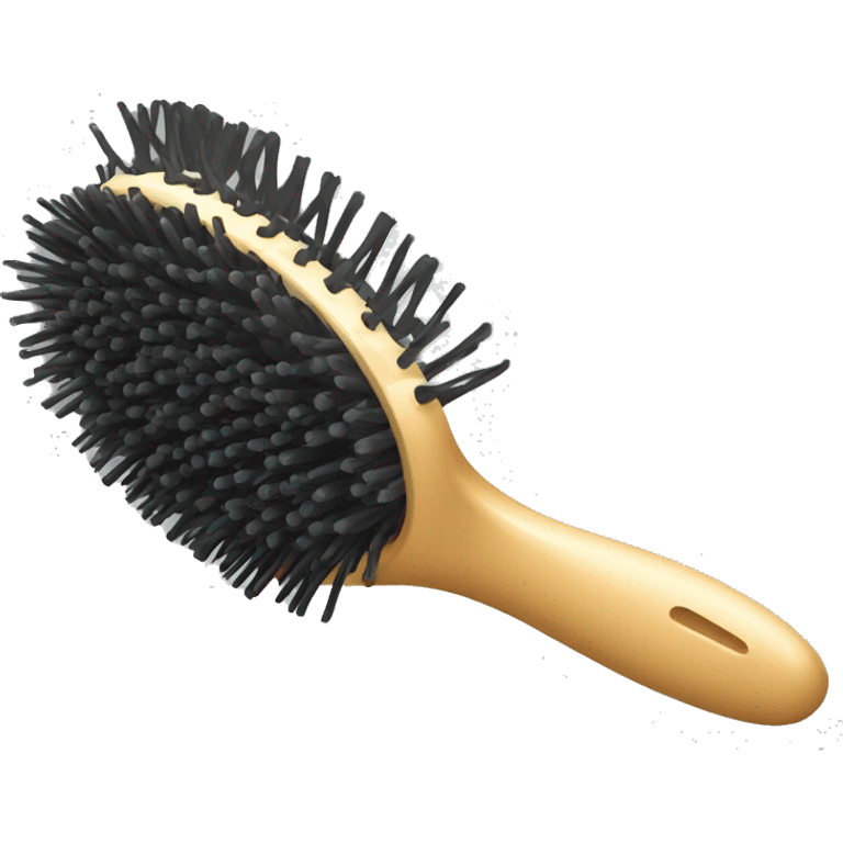 Hair brush emoji