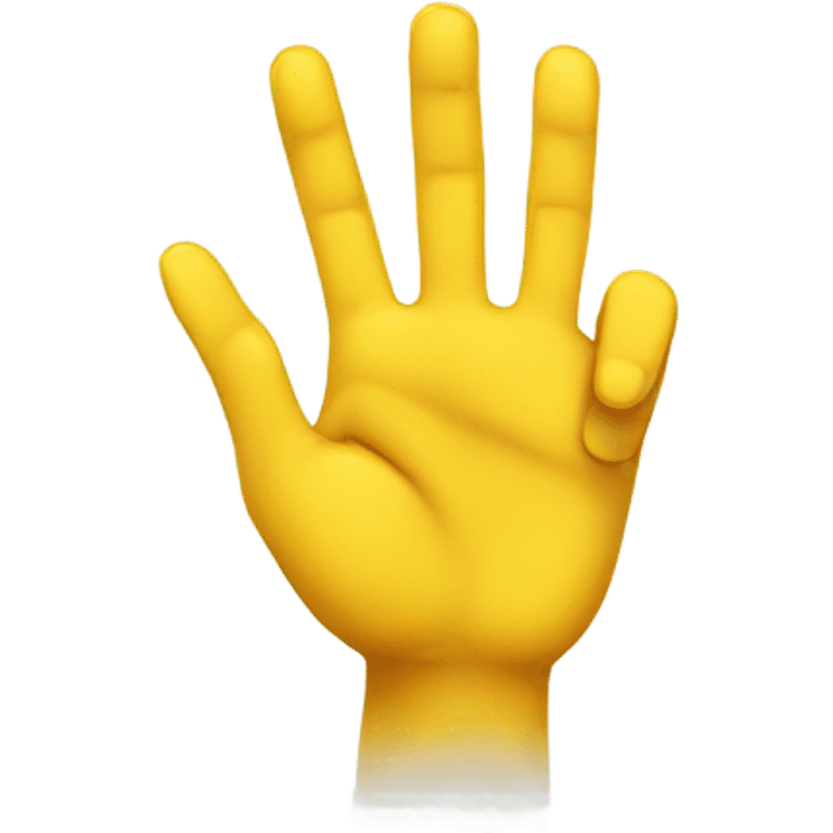 hand with two fingers forming a circle, and the other three fingers raised, forming the archetypical OK symbol; the hand is yellow emoji