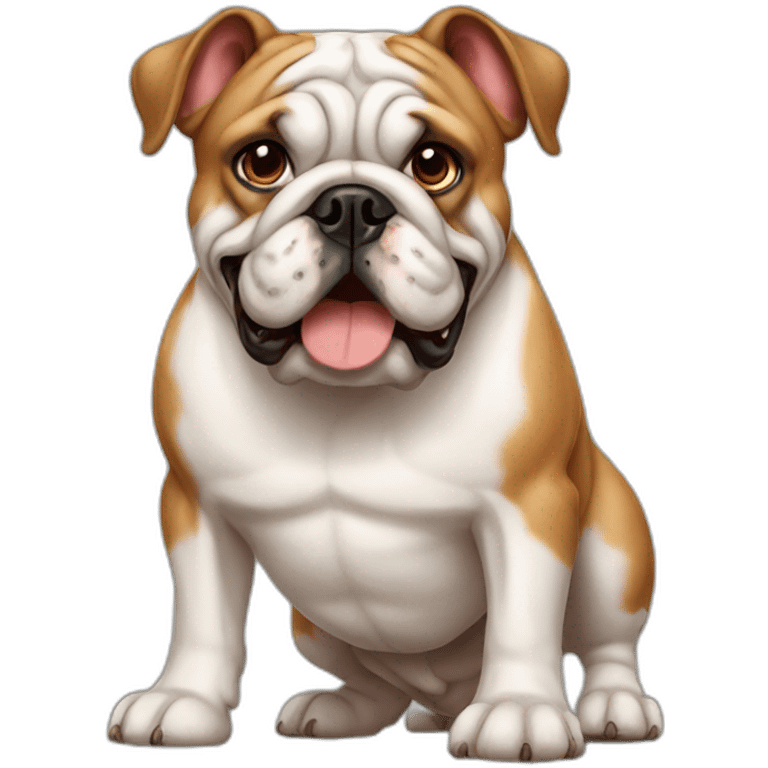 Dog Bulldog full-height emoji