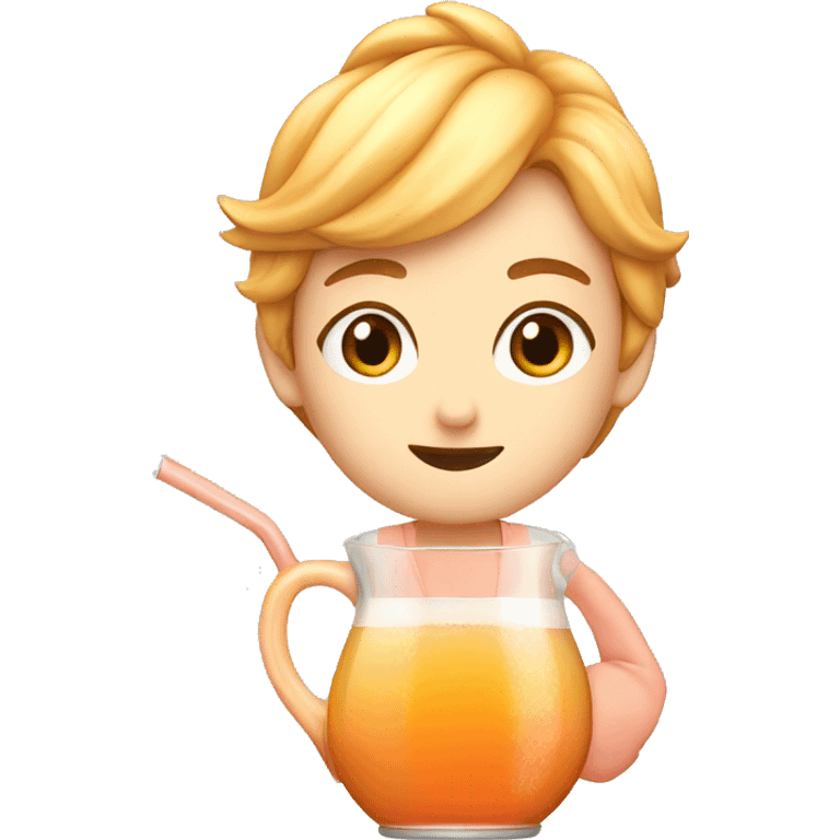 Peach tea emoji