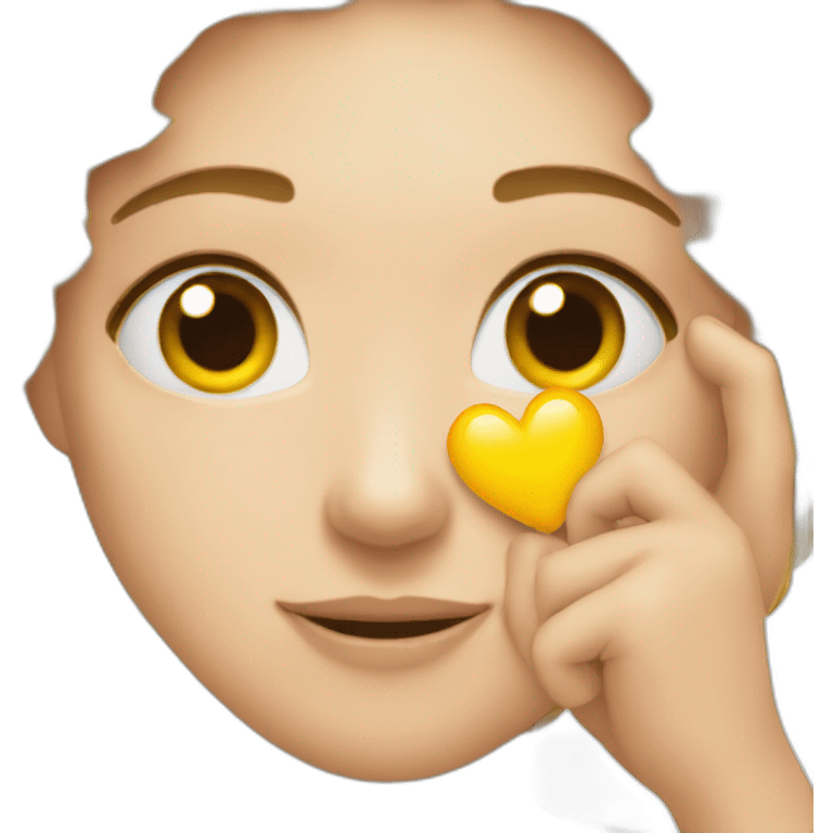 Emoji coeur avec les mains emoji