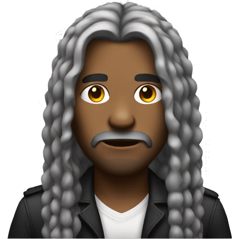 Gangster with long hairs emoji