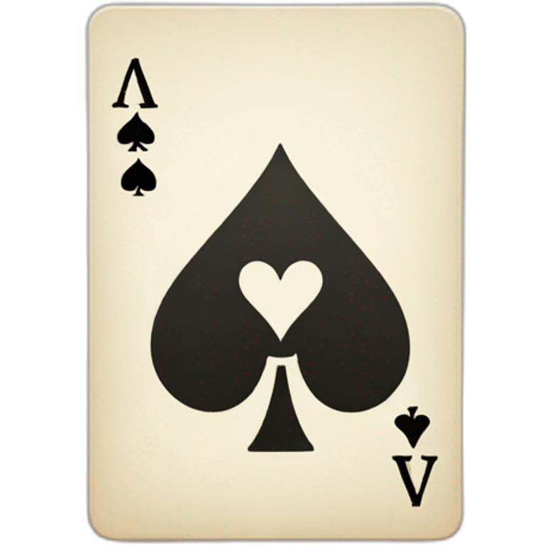 Ace of spades card emoji