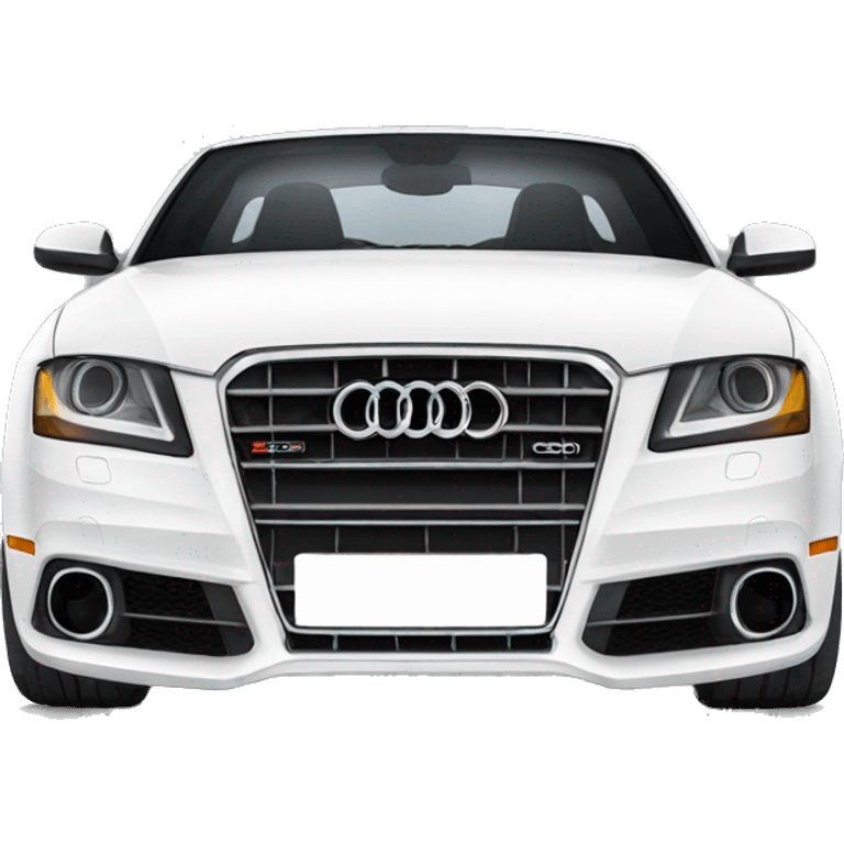 White audi car emoji