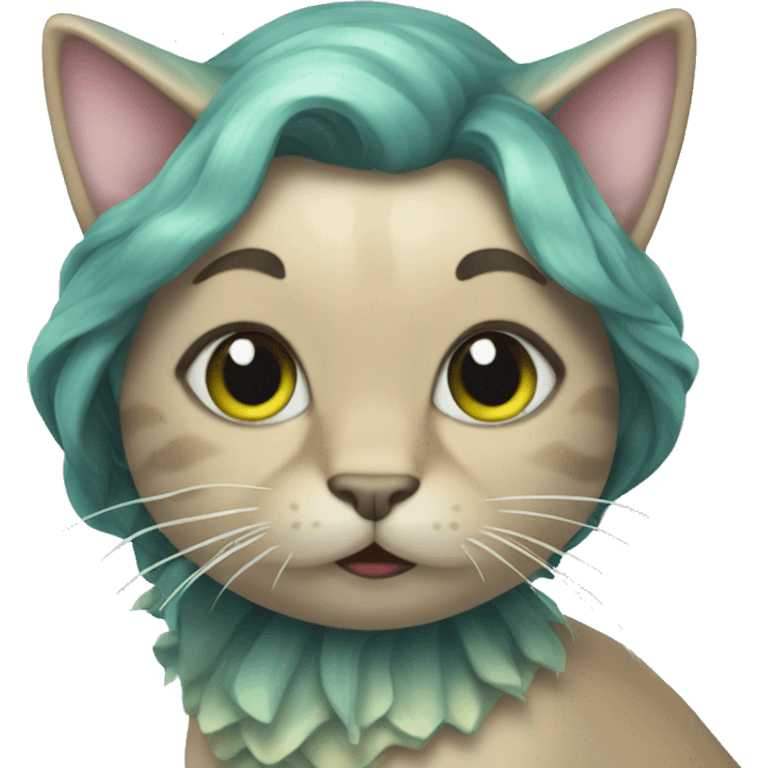 a cat mermaid emoji