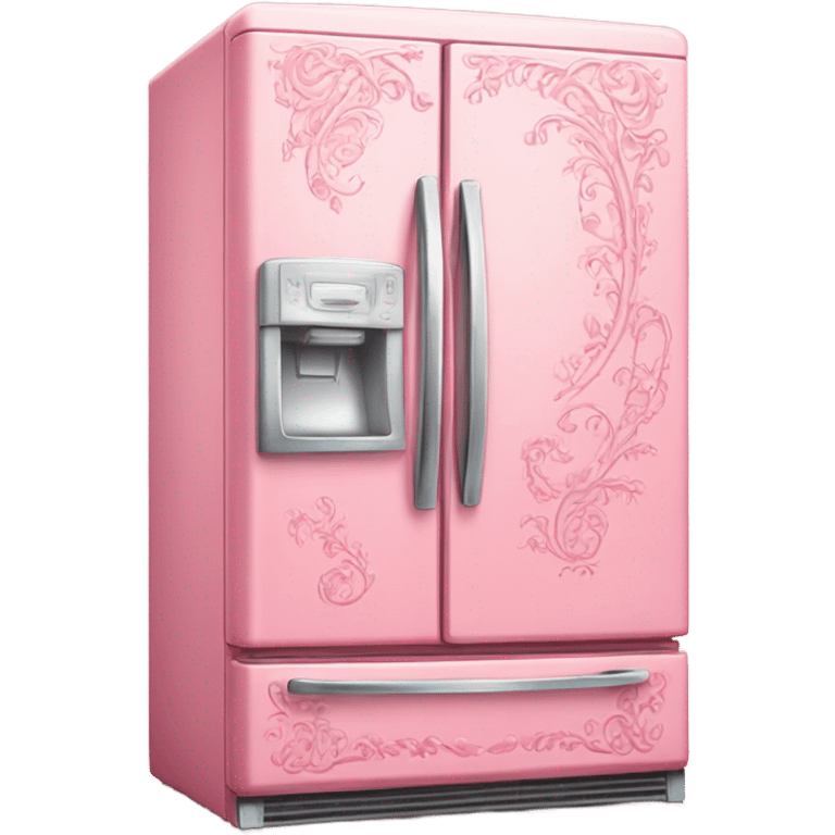 large fancy pink refrigerator emoji