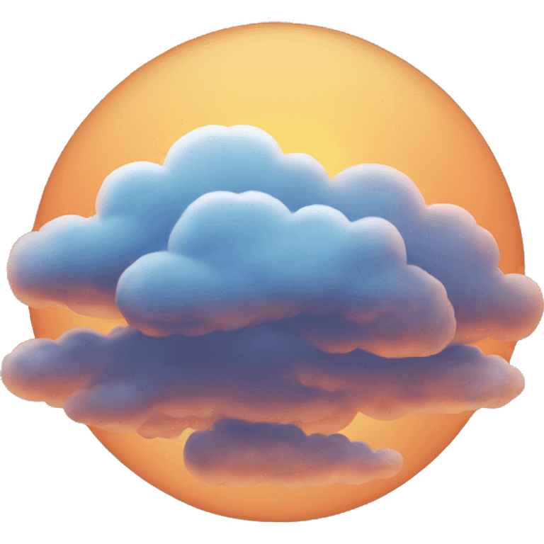 Sunset cloud emoji