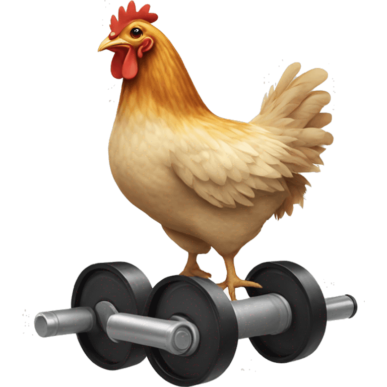 Chicken on a roller   emoji