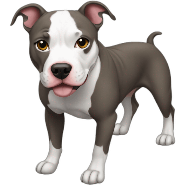 ramper pitbull as a pitbull emoji