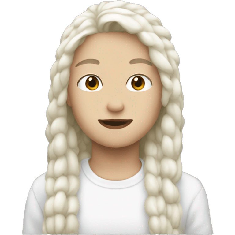 White aesthetic  emoji