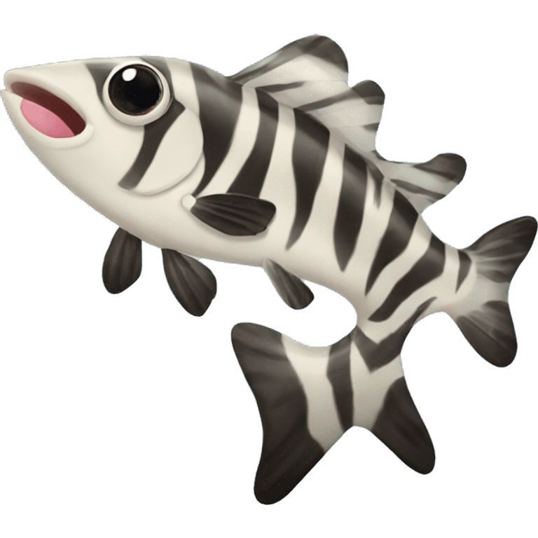 Zebra dog fish hybrid emoji