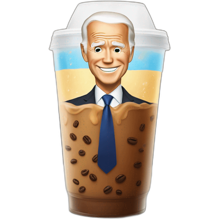 Joe Biden iced coffee for gay men emoji