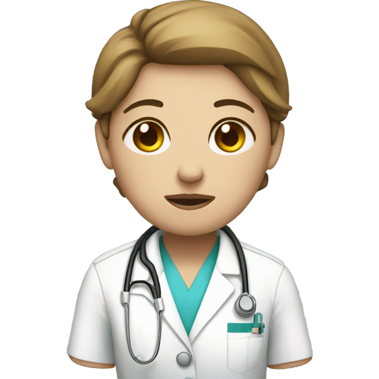 Tired nurse emoji