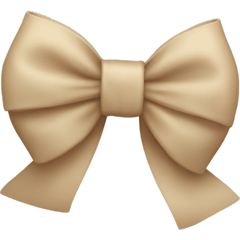 Beige bow  emoji