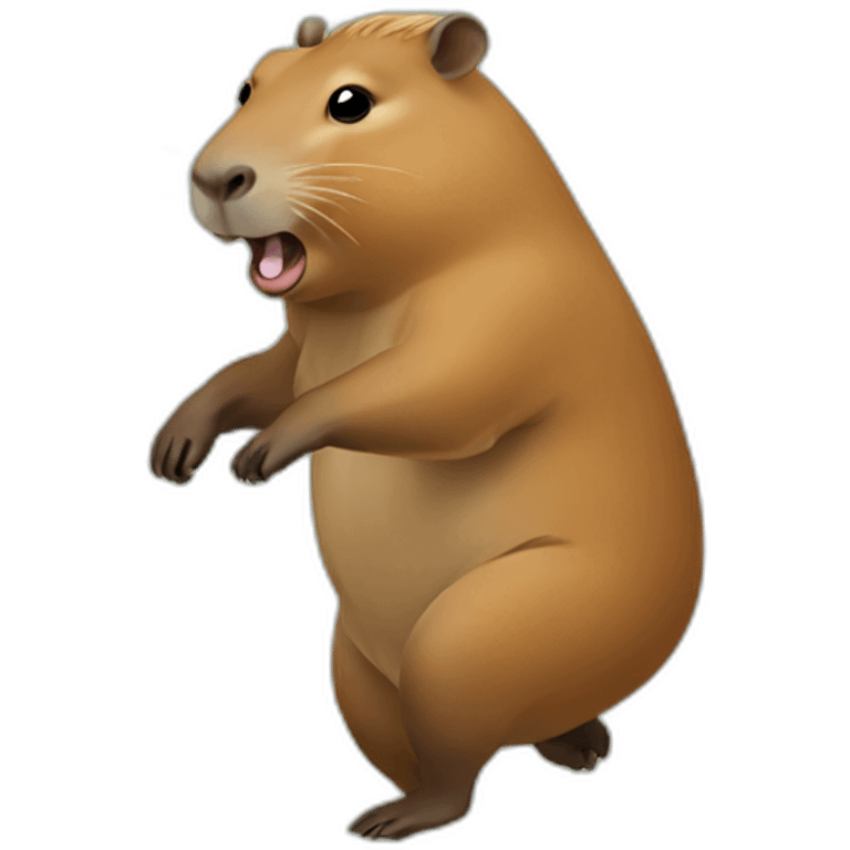 Capybara dancing emoji