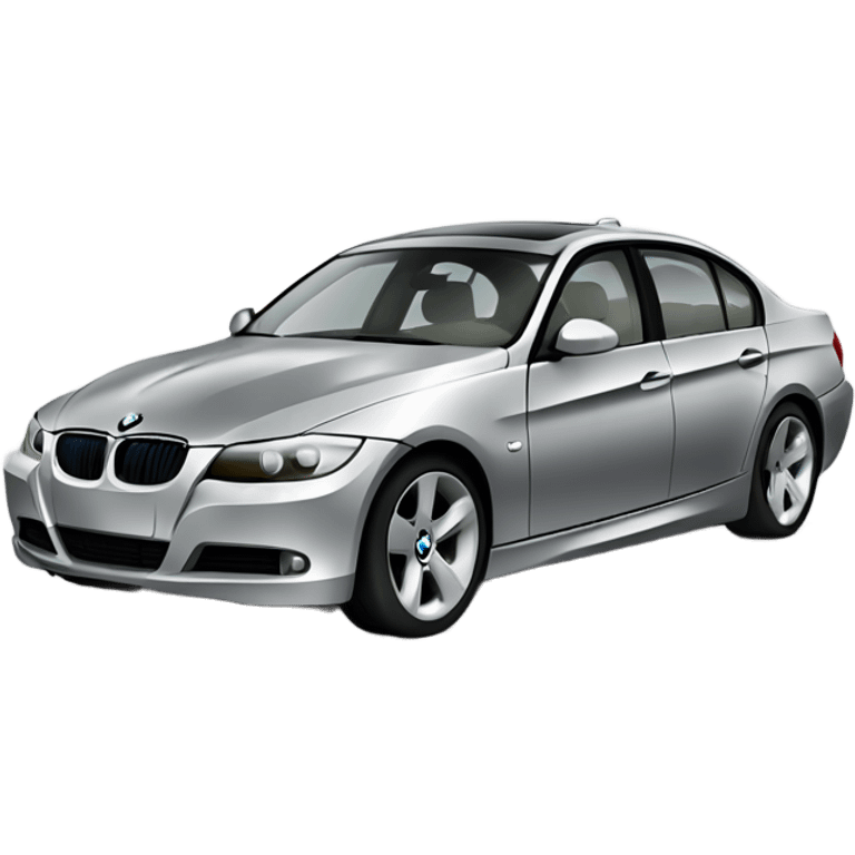 2008 bmw 335i sedan silver  emoji