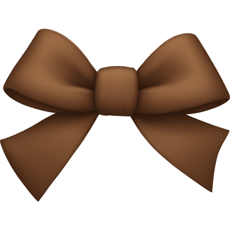 brown bow emoji