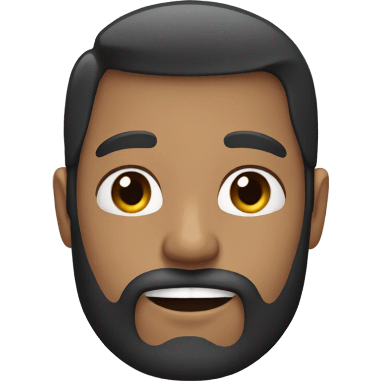 man with black beard and braces emoji