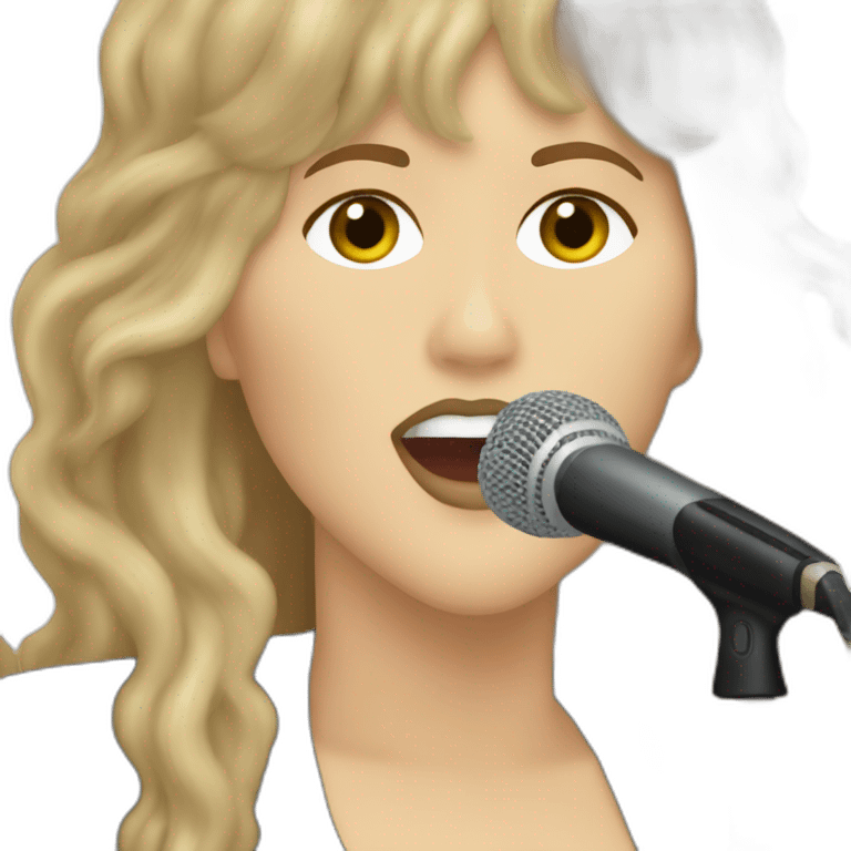 Stevie nicks singing landslide emoji