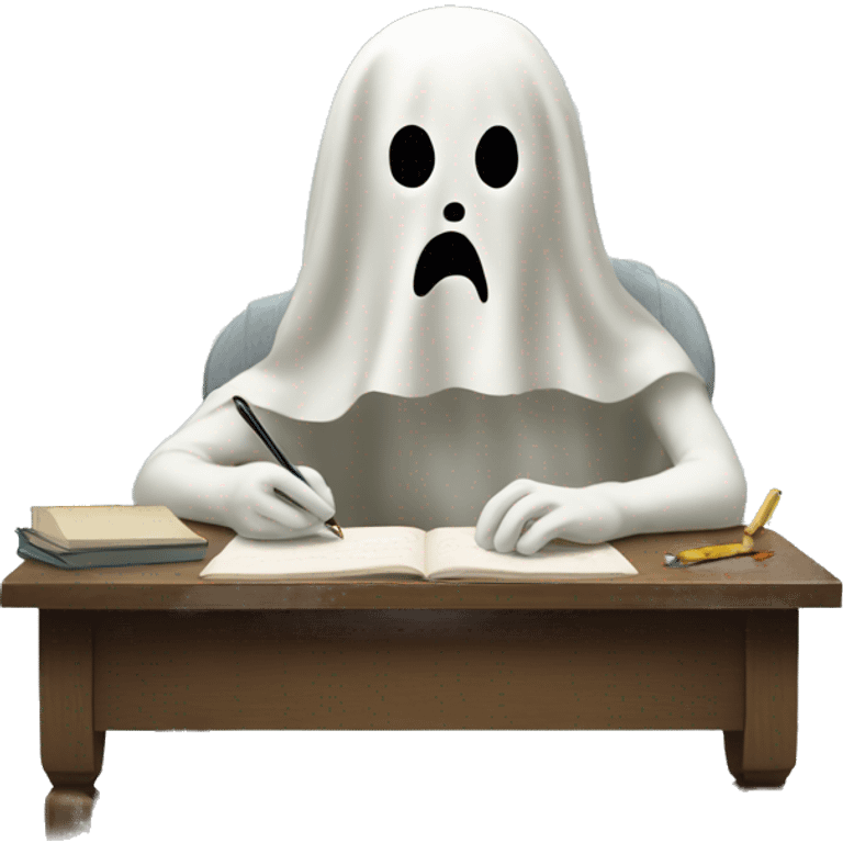 ghost writing emoji