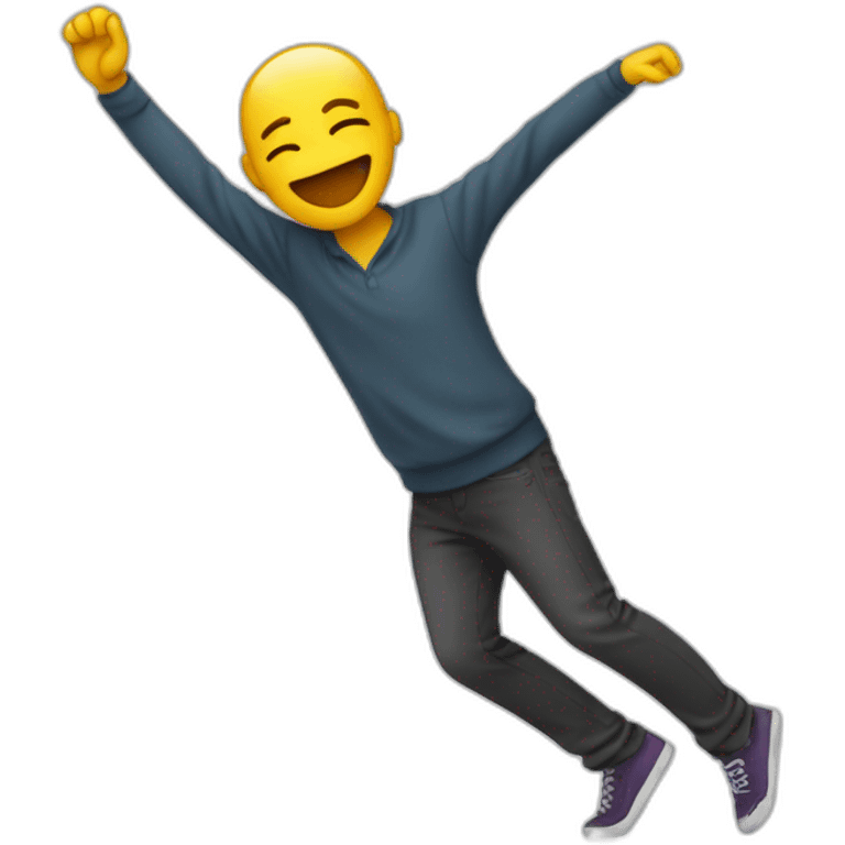 humain qui fais un dab emoji